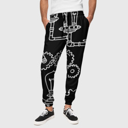 Стиль стимпанк – Мужские брюки 3D с принтом купить