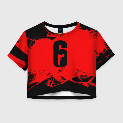 Женская футболка Crop-top 3D RAINBOW SIX SIEGE OUTBREAK Фото 01 Женская футболка Crop-top 3D RAINBOW SIX SIEGE OUTBREAK Фото 01
