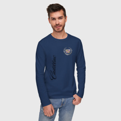 Мужской лонгслив хлопок Cadillac logo - фото 2