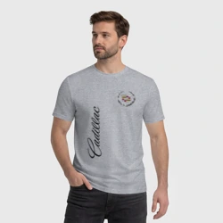 Мужская футболка хлопок Cadillac logo - фото 2