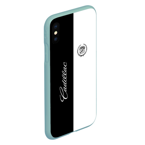 Чехол для iPhone XS Max матовый Cadillac, цвет мятный - фото 3