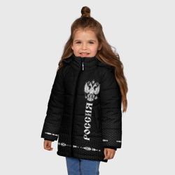 Зимняя куртка для девочек 3D Russia-collection black 2018 - фото 2