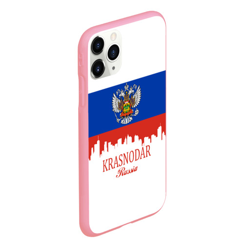 Чехол для iPhone 11 Pro Max матовый Krasnodar Краснодарский край, цвет баблгам - фото 3