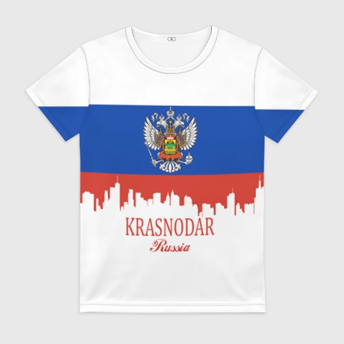 Женская футболка 3D Krasnodar Краснодарский край