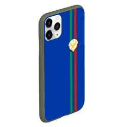 Чехол для iPhone 11 Pro матовый Дагестан, лента с гербом - фото 2