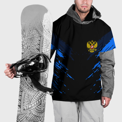 Накидка на куртку 3D Russia-sport collection BLUE, цвет 3D печать