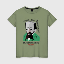 Женская футболка хлопок Достоевский
