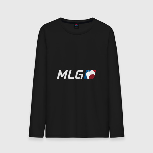 Мужской лонгслив хлопок MLG, цвет черный