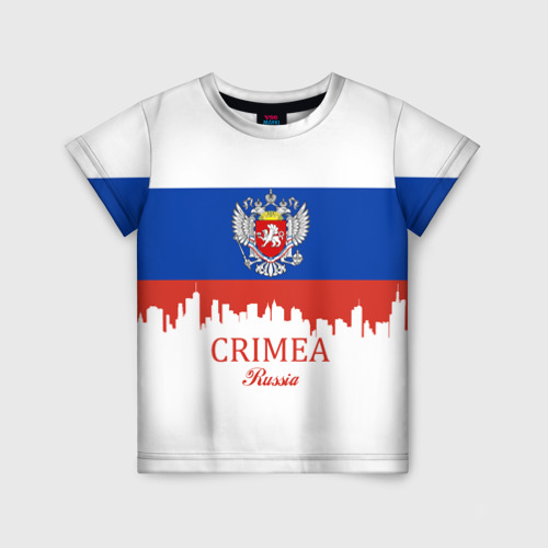 Детская футболка 3D Crimea (Крым), цвет 3D печать