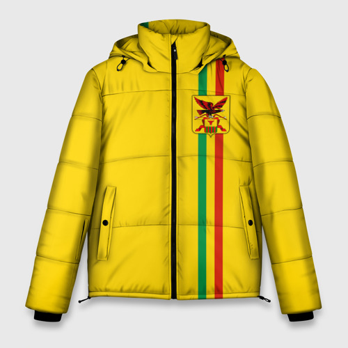 Мужская зимняя куртка 3D Забайкальский край, цвет красный