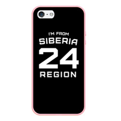 Чехол для iPhone 5/5S матовый I'm from Siberia - Красноярск 24