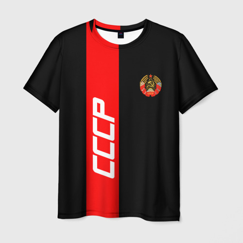 Мужская футболка 3D СССР-black collection 
