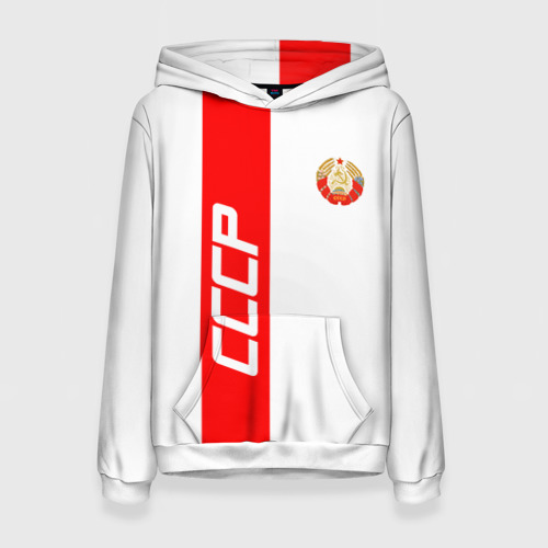 Женская толстовка 3D СССР-white collection Фото 01 Женская толстовка 3D СССР-white collection Фото 01