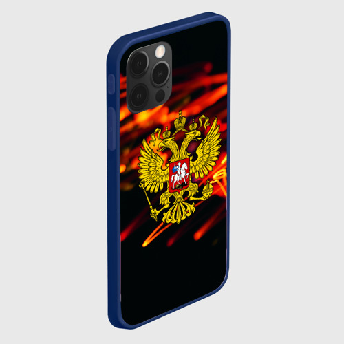 Чехол для iPhone 12 Pro Max RUSSIA, цвет темно-синий - фото 3