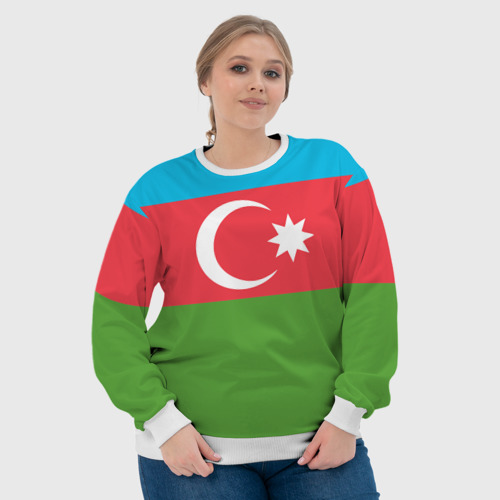 Женский свитшот 3D Азербайджан, цвет 3D печать - фото 6