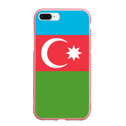 Чехол для iPhone 7Plus/8 Plus матовый с принтом Азербайджан, вид спереди #2