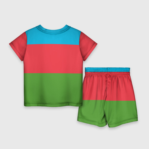 Детский костюм с шортами 3D Азербайджан, цвет 3D печать - фото 2