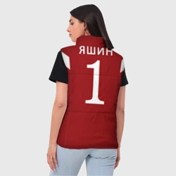 Женский жилет утепленный 3D Лев Яшин ретро #2 - фото 2