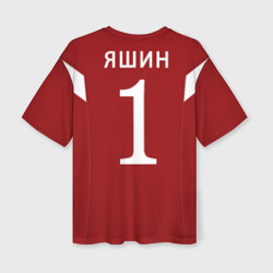 Женская футболка oversize 3D Лев Яшин ретро #2