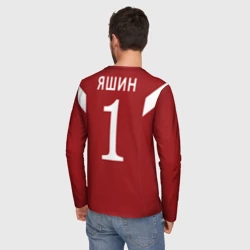 Мужской лонгслив 3D Лев Яшин ретро #2 - фото 2