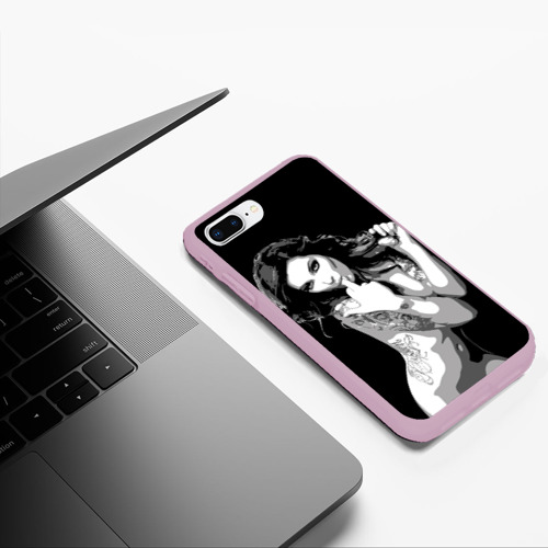 Чехол для iPhone 7Plus/8 Plus матовый Trap girl , цвет розовый - фото 5