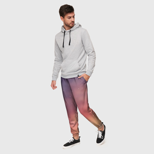 Мужские брюки 3D Абстракция Градиент Текстура, цвет 3D печать - фото 3