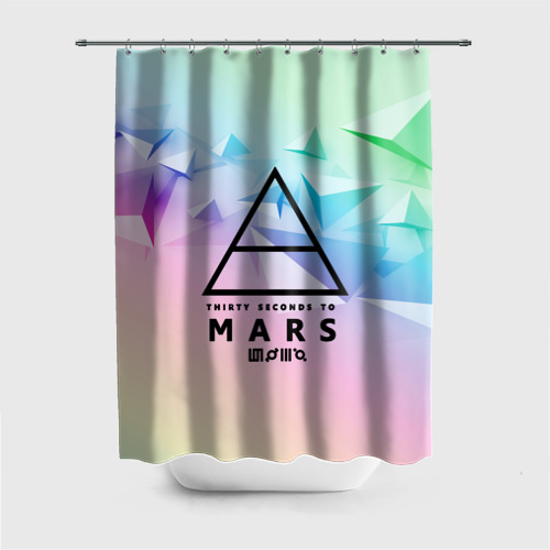 Штора 3D для ванной 30 Seconds to Mars