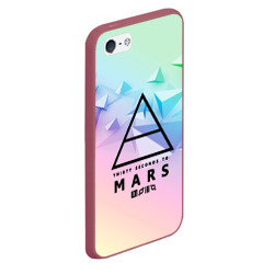 Чехол для iPhone 5/5S матовый 30 Seconds to Mars - фото 2