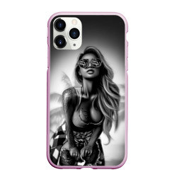 Чехол для iPhone 11 Pro матовый Trap girl