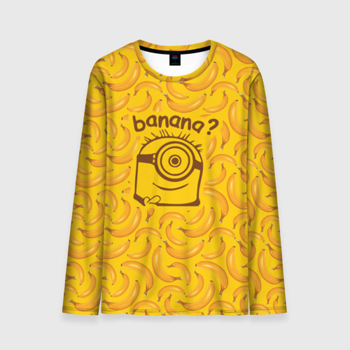 Мужской лонгслив 3D Banana? Фото 01 Мужской лонгслив 3D Banana? Фото 01