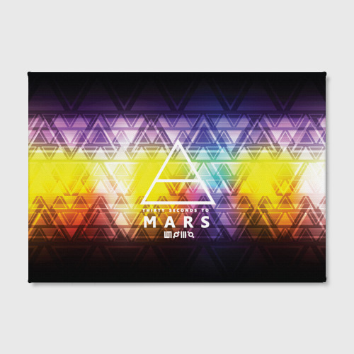 Холст прямоугольный 30 Seconds to Mars music, цвет 3D печать - фото 2