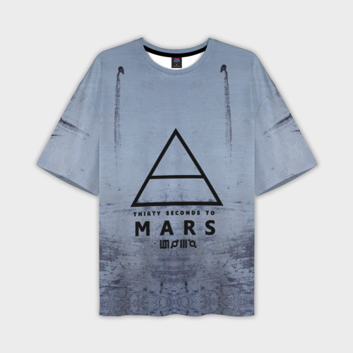 Мужская футболка oversize 3D 30 Seconds to Mars, цвет 3D печать