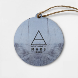 Деревянная игрушка круг 30 Seconds to Mars