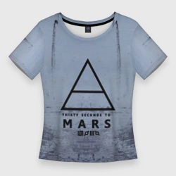 Женская футболка 3D Slim 30 Seconds to Mars