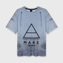 Женская футболка oversize 3D 30 Seconds to Mars