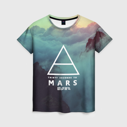 Женская футболка 3D 30 Seconds to Mars, цвет 3D печать