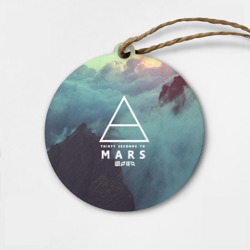 Деревянная игрушка круг 30 Seconds to Mars