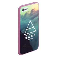 Чехол для iPhone 5/5S матовый 30 Seconds to Mars - фото 2