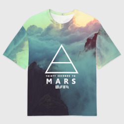 Мужская футболка oversize 3D 30 Seconds to Mars