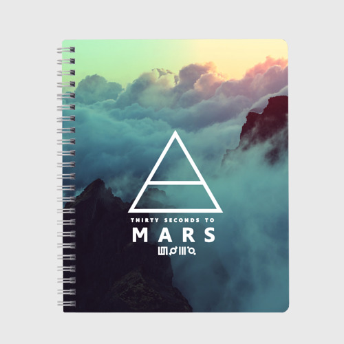 Тетрадь 30 Seconds to Mars, цвет клетка