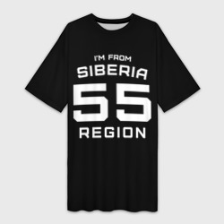 Платье-футболка 3D I'm from SiberiaЯ из сибири