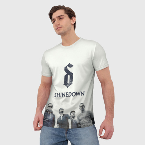 Мужская футболка 3D Shinedown band, цвет 3D печать - фото 3