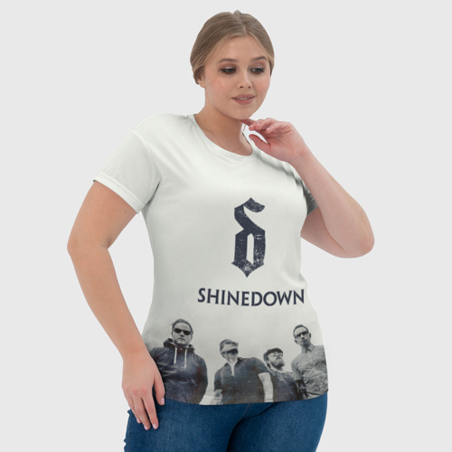 Женская футболка 3D Shinedown band, цвет 3D печать - фото 6
