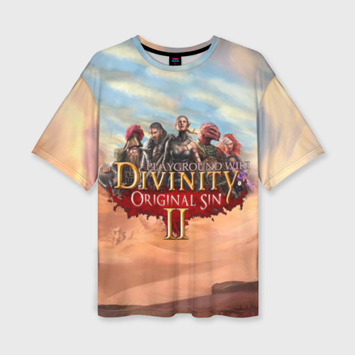 Женская футболка oversize 3D Divinity, цвет 3D печать