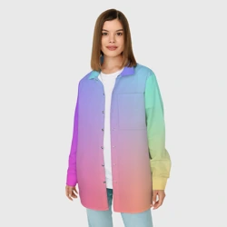 Женская рубашка oversize 3D Абстракция Градиент Текстура - фото 2