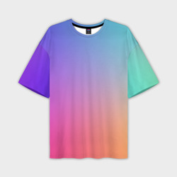 Мужская футболка oversize 3D Абстракция Градиент Текстура