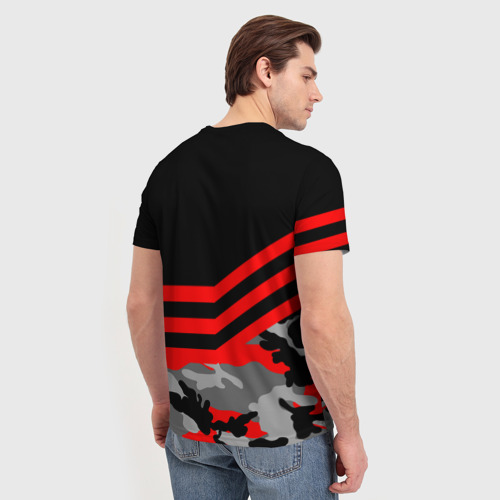 Мужская футболка 3D Камуфляж СССР, цвет 3D печать - фото 4