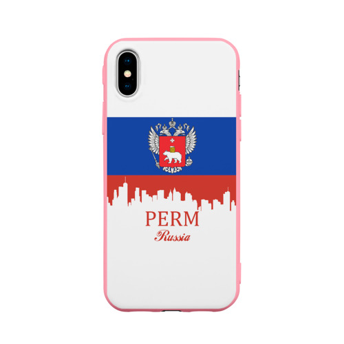 Чехол для iPhone X матовый Perm (Пермь)