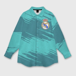 Мужская рубашка oversize 3D Real Madrid