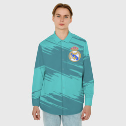 Мужская рубашка oversize 3D Real Madrid - фото 2